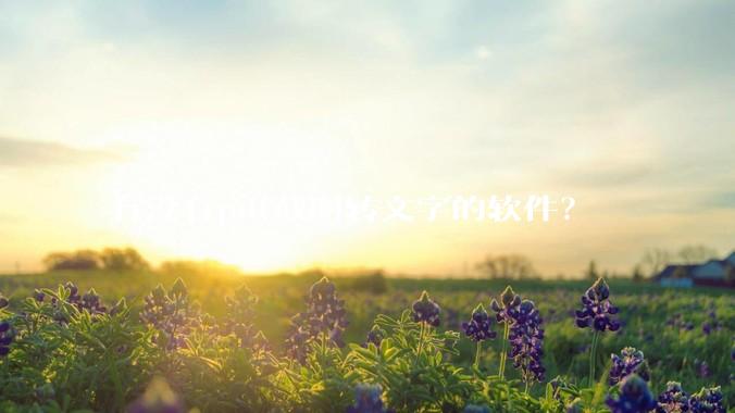 有没有pdf截图转文字的软件？